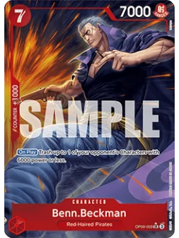 Benn.Beckman (OP09-009) (V.2) de Bandai en OP09 - Emperors in the New World | La Cueva Roja
