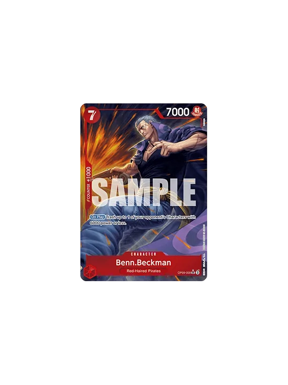Benn.Beckman (OP09-009) (V.2) de Bandai en OP09 - Emperors in the New World | La Cueva Roja