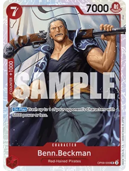 Benn.Beckman (OP09-009) (V.1) de Bandai en OP09 - Emperors in the New World | La Cueva Roja