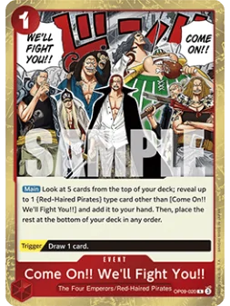 Come On!! We'll Fight You!! (OP09-020) de Bandai en OP09 - Emperors in the New World | La Cueva Roja