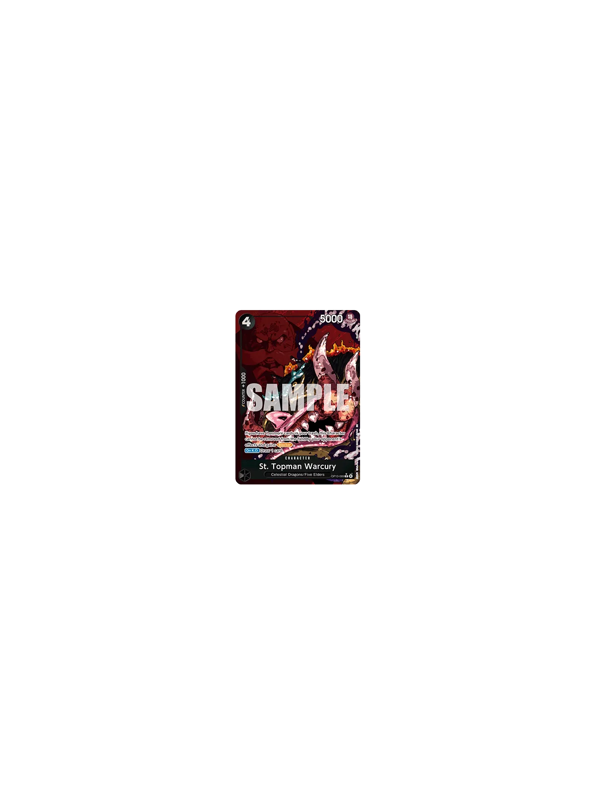 St. Topman Warcury (OP13-089) (V.2) de Bandai en OP13 - Carrying on his Will | La Cueva Roja