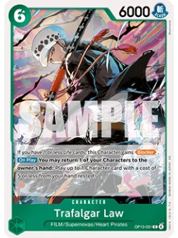 Trafalgar Law (OP13-031) de Bandai en OP13 - Carrying on his Will | La Cueva Roja