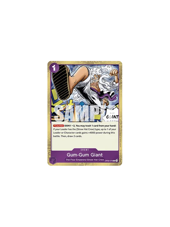 Gum-Gum Giant (OP09-078) de Bandai en OP09 - Emperors in the New World | La Cueva Roja