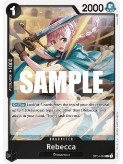 Rebecca (OP04-092) de Bandai en OP-04 - Kingdoms of Intrigue | La Cueva Roja