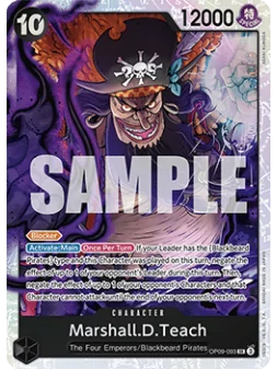 Marshall.D.Teach (OP09-093) (V.1) de Bandai en OP09 - Emperors in the New World | La Cueva Roja