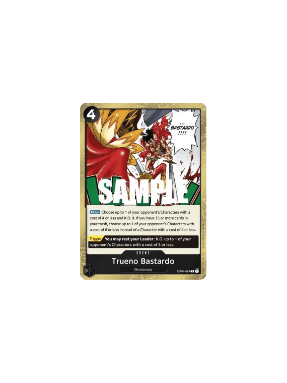 Trueno Bastardo (OP04-094) de Bandai en OP-04 - Kingdoms of Intrigue | La Cueva Roja