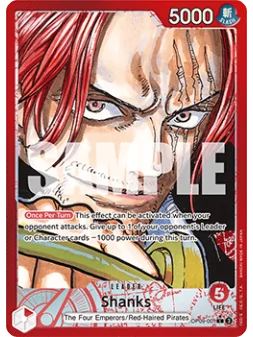 Shanks (OP09-001) (V.2) de Bandai en OP09 - Emperors in the New World | La Cueva Roja