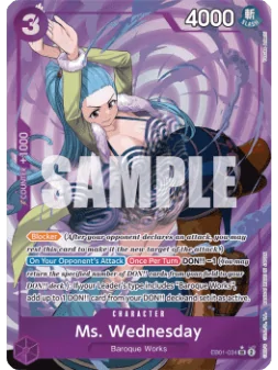 Ms. Wednesday (EB01-034) (V.2) de Bandai en TCG | La Cueva Roja