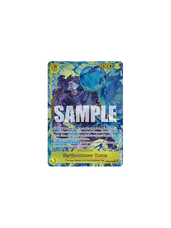 Bartholomew Kuma (OP12-119) (V.2) de Bandai en OP12 - Legacy of the Master | La Cueva Roja