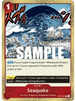 Seaquake (OP02-021) de Bandai en OP-02 - Paramount War | La Cueva Roja