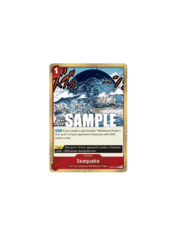 Seaquake (OP02-021) de Bandai en OP-02 - Paramount War | La Cueva Roja