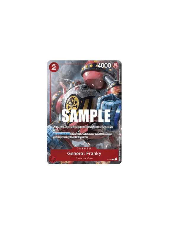 General Franky (P-027) de Bandai en OP - Otro | La Cueva Roja