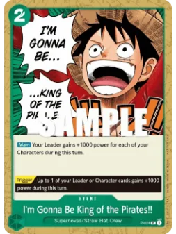 I'm Gonna Be King of the Pirates!! (P-024) de Bandai en OP - Otro | La Cueva Roja