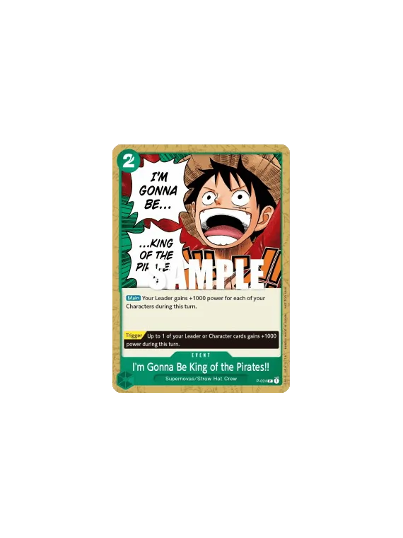 I'm Gonna Be King of the Pirates!! (P-024) de Bandai en OP - Otro | La Cueva Roja