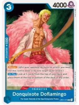 Donquixote Doflamingo (OP01-073) (V.1) de Bandai en OP-01 - Romance Dawn | La Cueva Roja