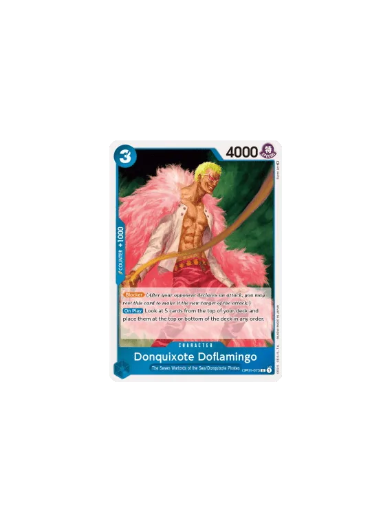 Donquixote Doflamingo (OP01-073) (V.1) de Bandai en OP-01 - Romance Dawn | La Cueva Roja