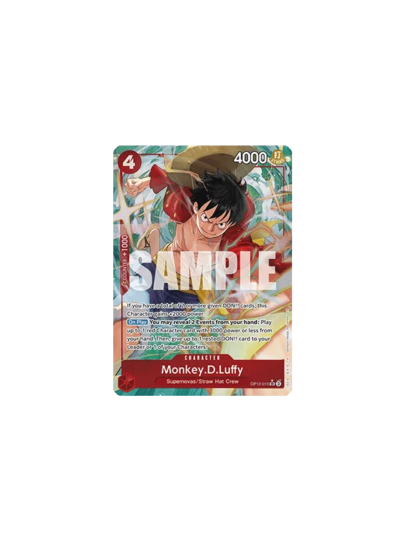 Monkey.D.Luffy (OP12-015) (V.2) de Bandai en OP12 - Legacy of the Master | La Cueva Roja