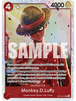 Monkey.D.Luffy (OP12-015) (V.1) de Bandai en OP12 - Legacy of the Master | La Cueva Roja