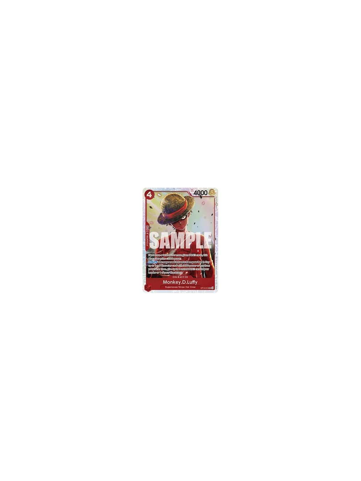 Monkey.D.Luffy (OP12-015) (V.1) de Bandai en OP12 - Legacy of the Master | La Cueva Roja