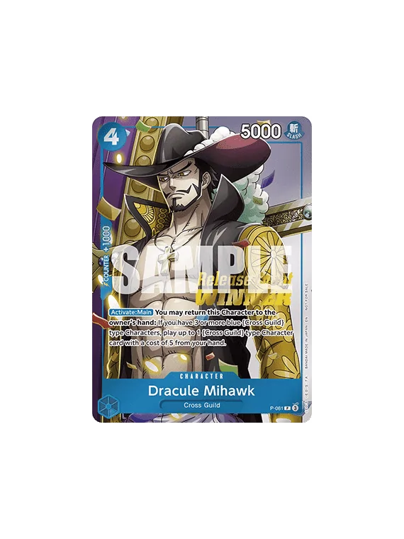 Dracule Mihawk (P-081) de Bandai en OP - Otro | La Cueva Roja