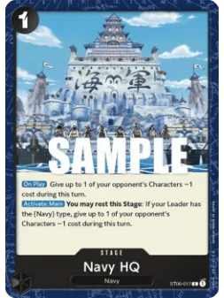 Navy HQ (ST06-017) de Bandai en OP - Otro | La Cueva Roja