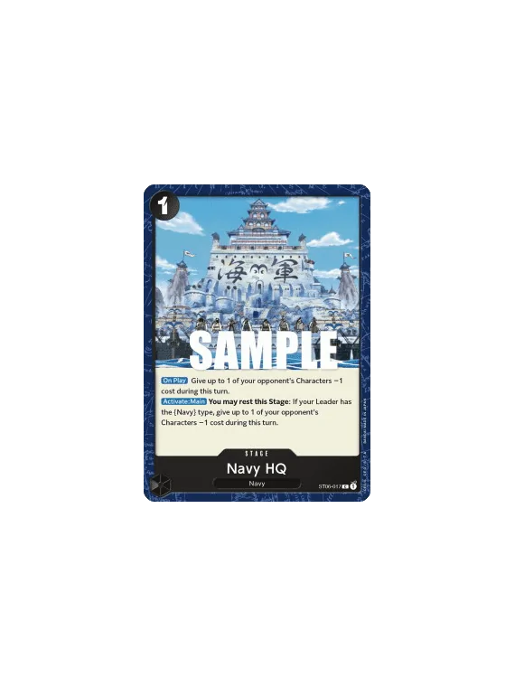 Navy HQ (ST06-017) de Bandai en OP - Otro | La Cueva Roja