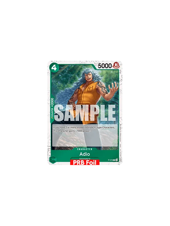Adio (P-078) (V.2) de Bandai en PRB-02 - The Best 2 - Premium Booster | La Cueva Roja