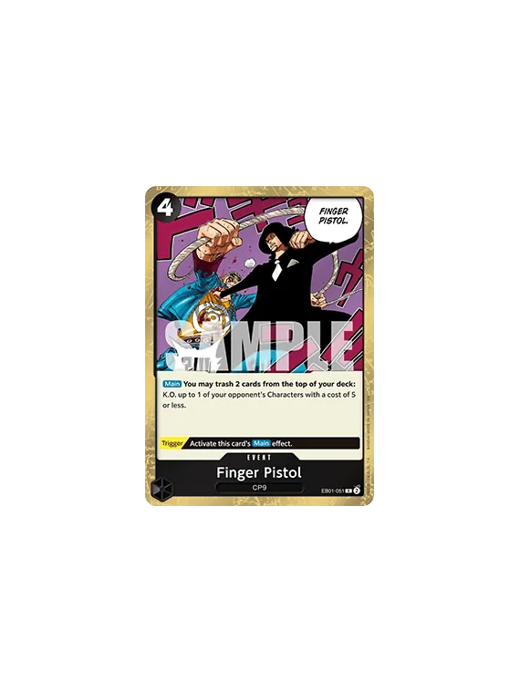 Finger Pistol (EB01-051) (V.1) de Bandai en PRB-02 - The Best 2 - Premium Booster | La Cueva Roja