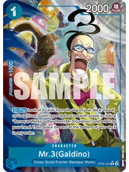 Mr.3(Galdino) (OP09-056) (V.2) de Bandai en PRB-02 - The Best 2 - Premium Booster | La Cueva Roja