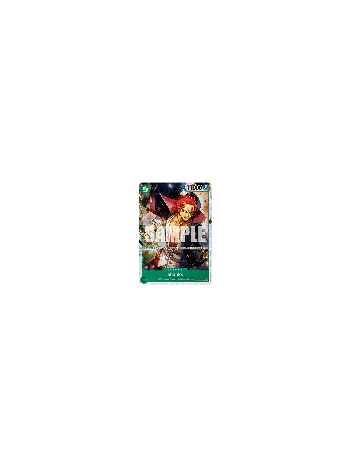 Shanks (ST16-004) (V.1) de Bandai en PRB-02 - The Best 2 - Premium Booster | La Cueva Roja