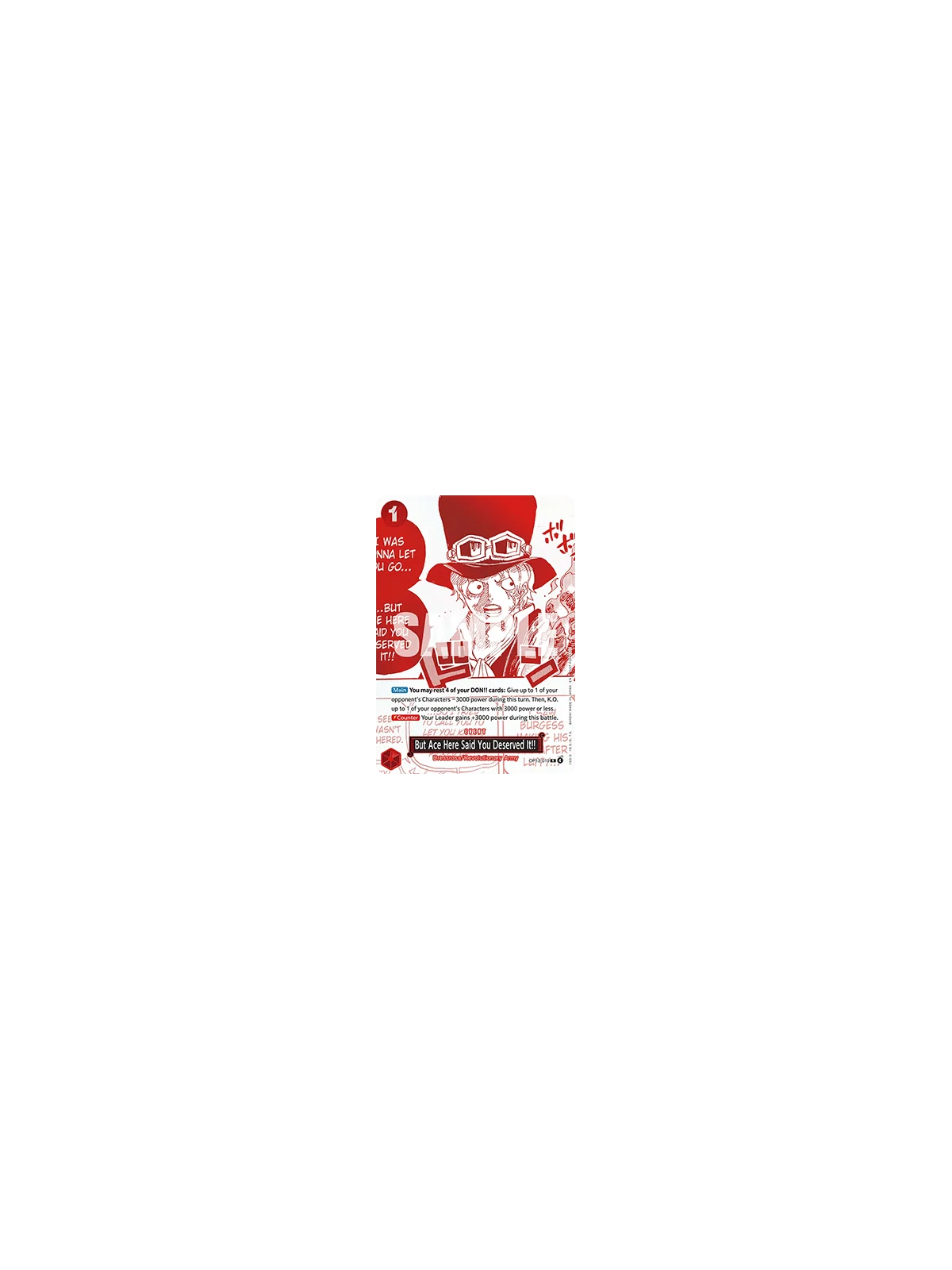 But Ace Here Said You Deserved It!! (OP13-019) (V.1) de  en OP - Otro | La Cueva Roja
