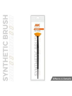 AK Synthetic Brush: Fan Shape (AKB017) de AK Interactive en Ak Interactive | La Cueva Roja
