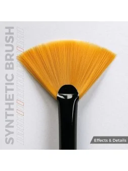 AK Synthetic Brush: Fan Shape (AKB017) de AK Interactive en Ak Interactive | La Cueva Roja