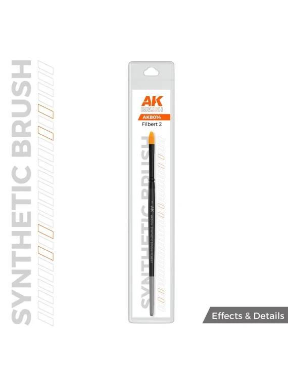 AK Synthetic Brush: Filbert 2 (AKB014) de AK Interactive en Ak Interactive | La Cueva Roja