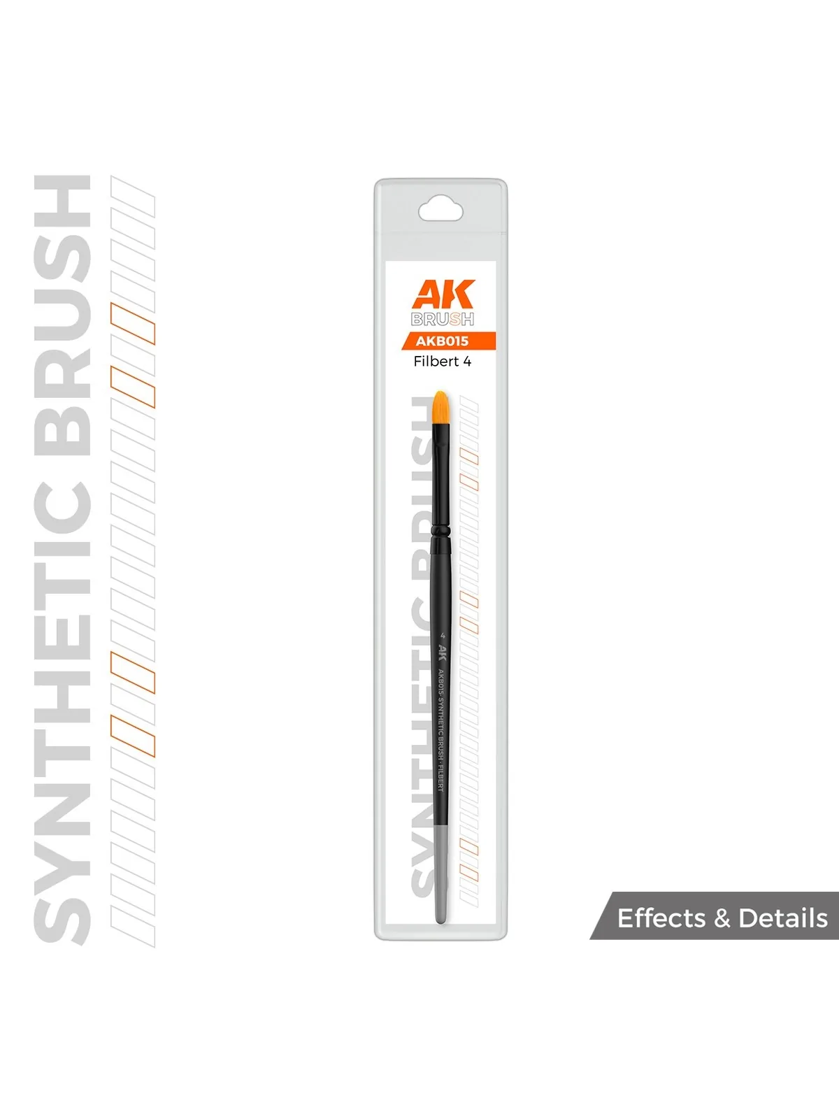 AK Synthetic Brush: Filbert 4 (AKB015) de AK Interactive en Ak Interactive | La Cueva Roja