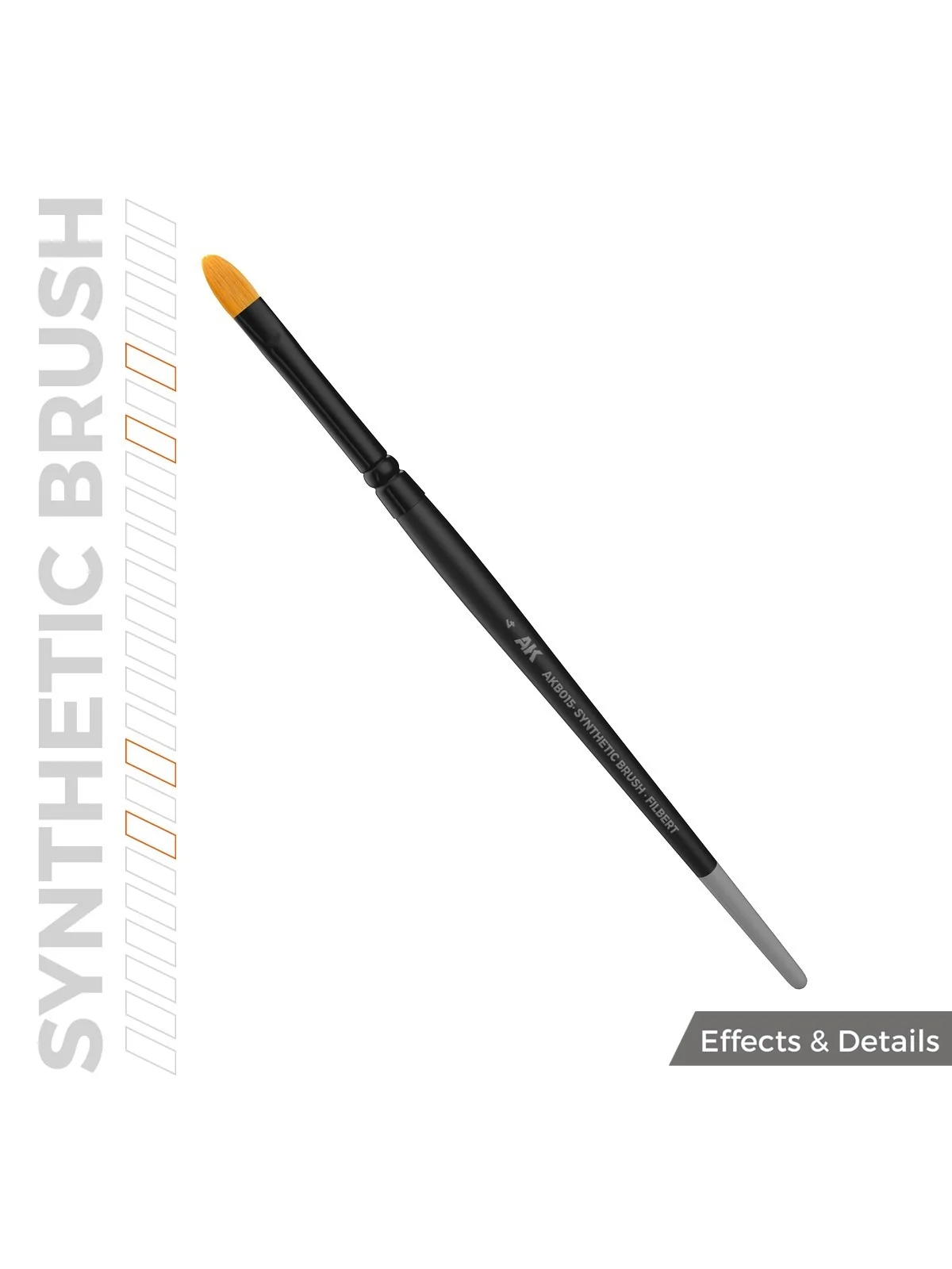 AK Synthetic Brush: Filbert 4 (AKB015) de AK Interactive en Ak Interactive | La Cueva Roja