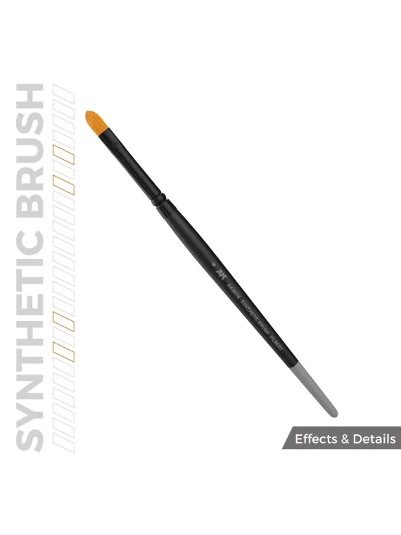 AK Synthetic Brush: Filbert 6 (AKB016) de AK Interactive en Ak Interactive | La Cueva Roja