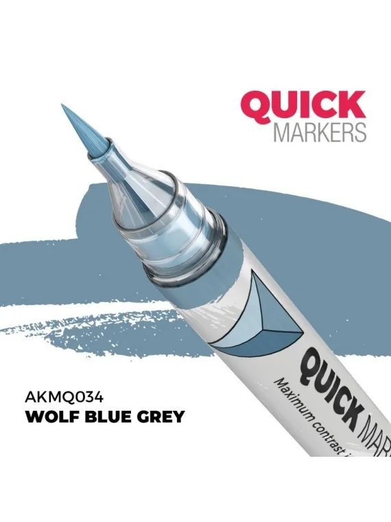 Wolf Blue Grey: Quick Markers (AKMQ034) de AK Interactive en Quick Markers | La Cueva Roja