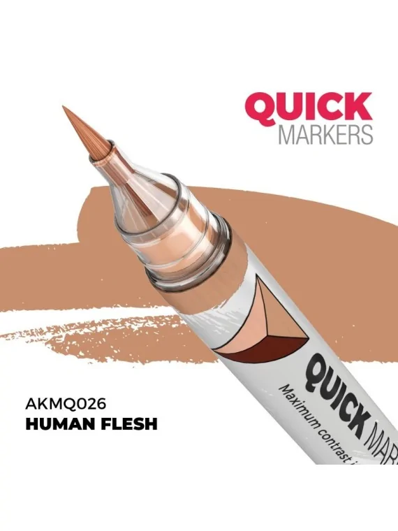 Human Flesh: Quick Markers (AKMQ026) de AK Interactive en Quick Markers | La Cueva Roja