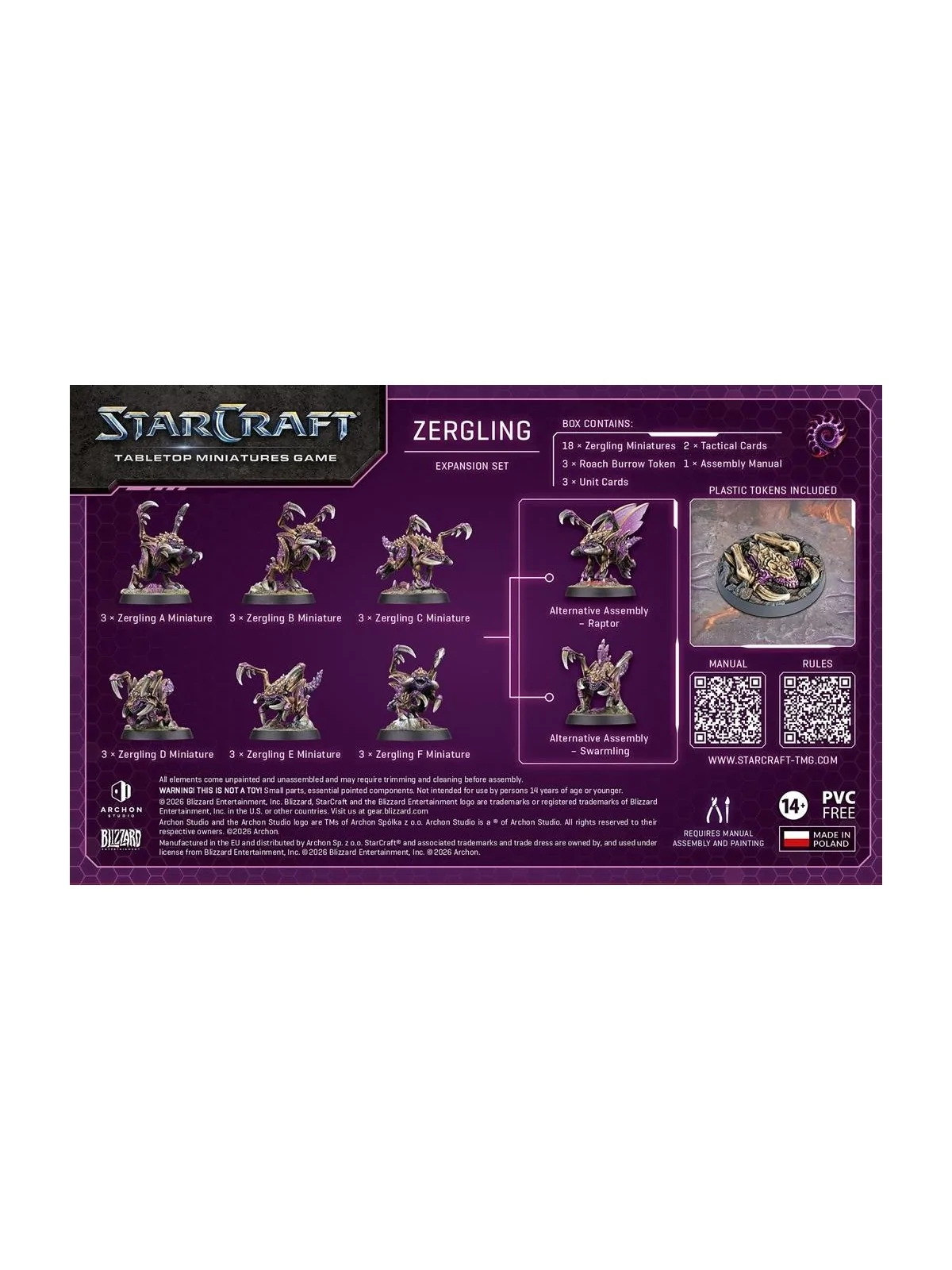 StarCraft The Miniatures Game: Zergling – Zerg – Expansion (Ingles) de Archon Studios en StarCraft: Tabletop Miniatures Game | L