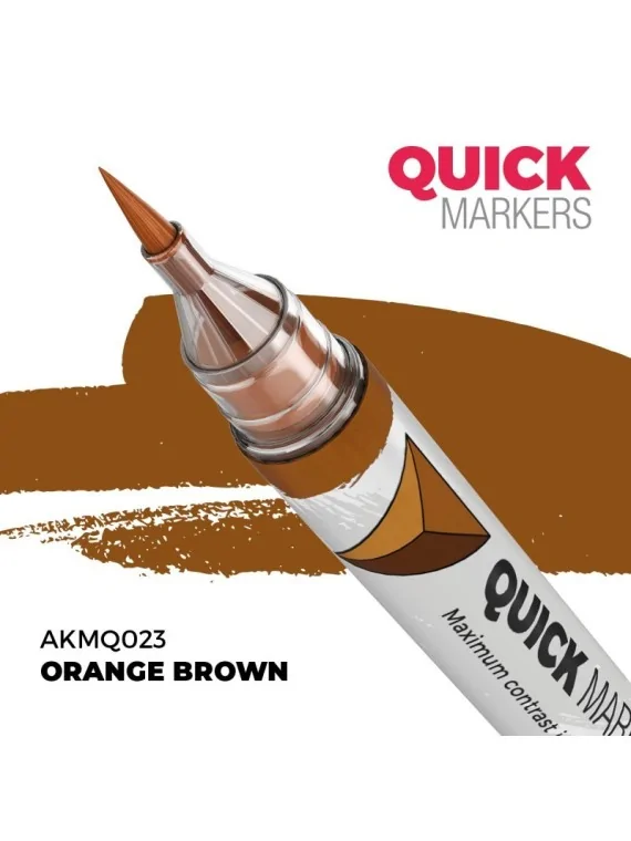 Orange Brown: Quick Markers (AKMQ023) de AK Interactive en Quick Markers | La Cueva Roja