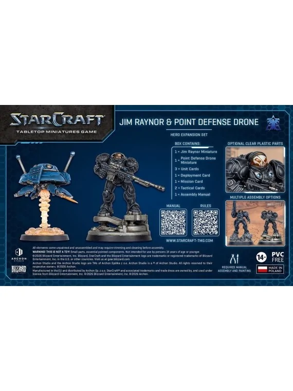 StarCraft The Miniatures Game: Jym Rainor – Terran – Hero Expansion (Ingles) de Archon Studios en StarCraft: Tabletop Miniatures