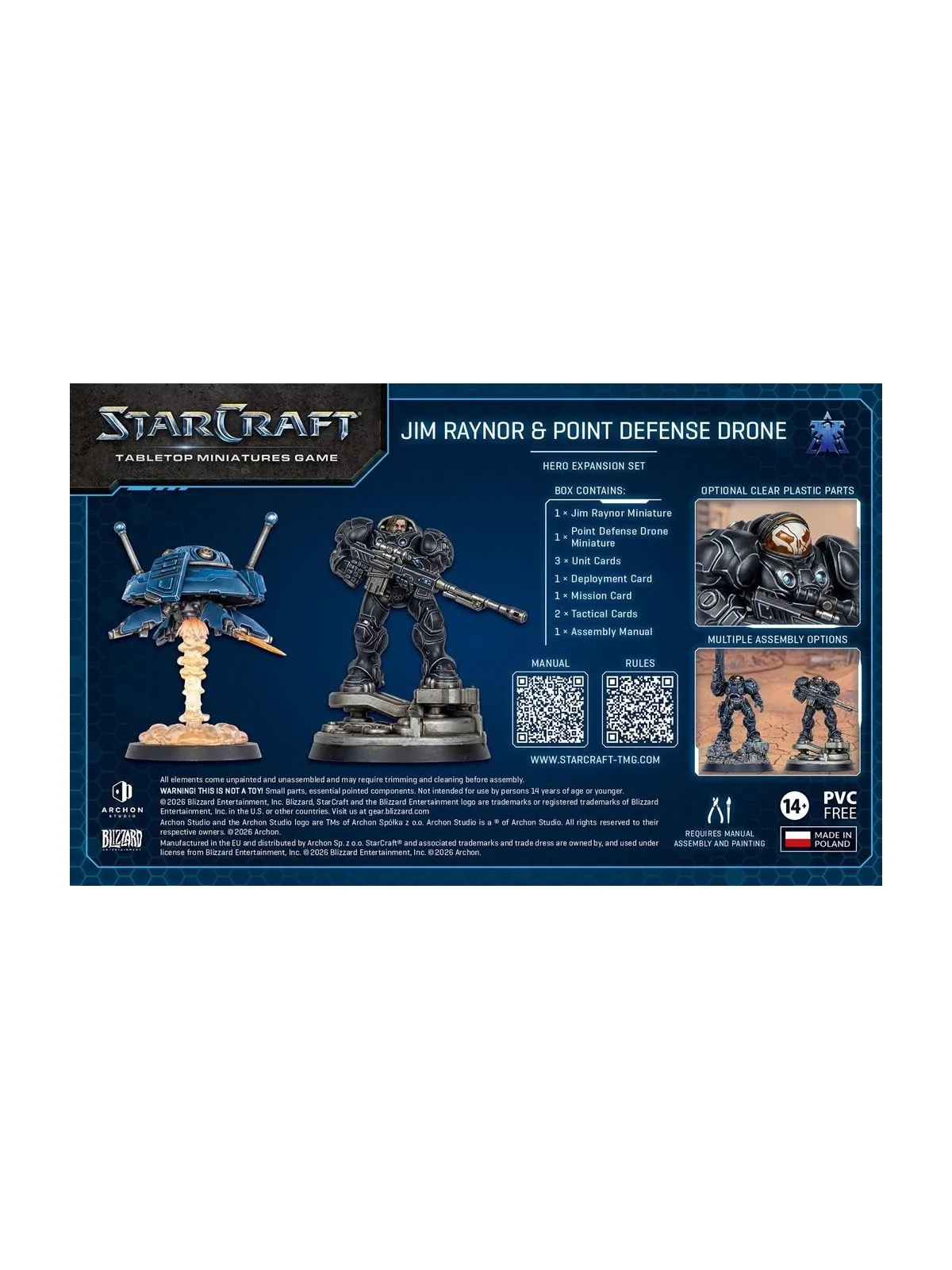 StarCraft The Miniatures Game: Jym Rainor – Terran – Hero Expansion (Ingles) de Archon Studios en StarCraft: Tabletop Miniatures