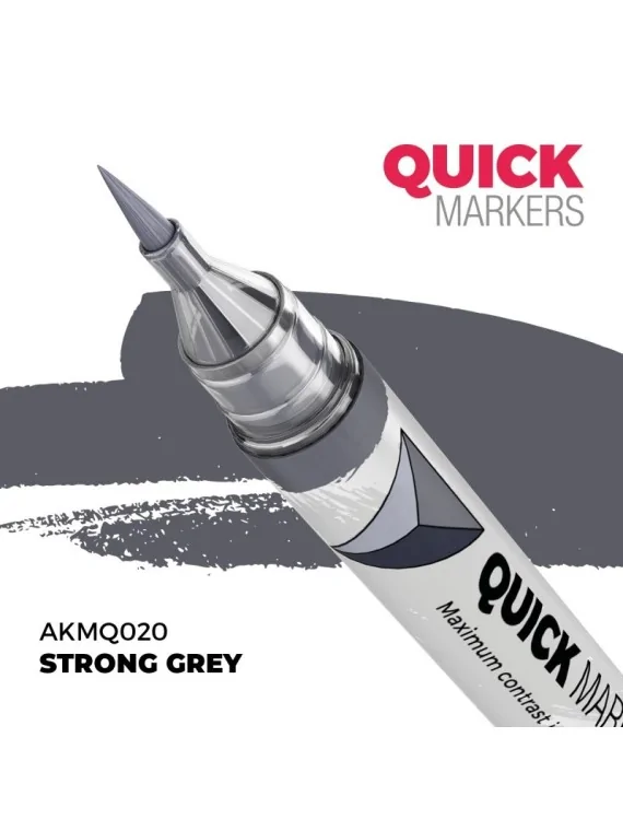 Strong Grey: Quick Markers (AKMQ020) de AK Interactive en Quick Markers | La Cueva Roja