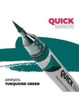 Turquoise Green: Quick Markers (AKMQ014) de AK Interactive en Quick Markers | La Cueva Roja