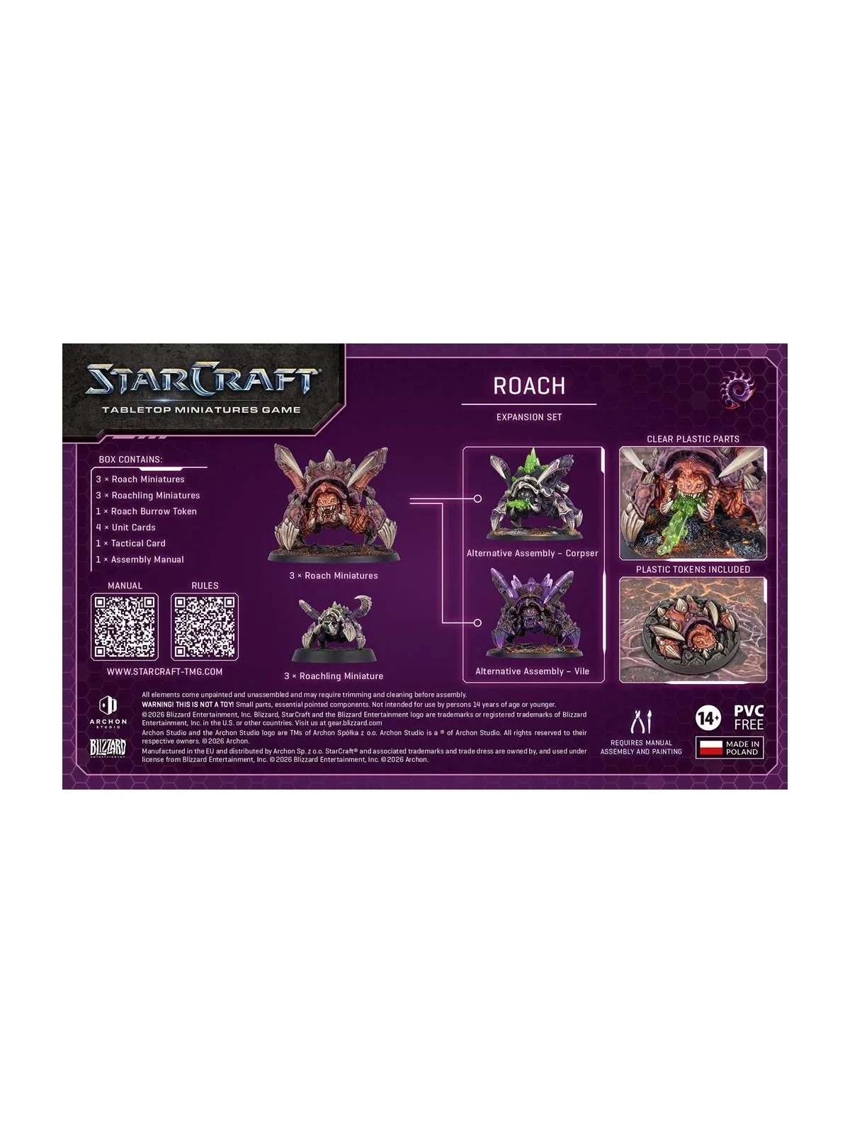 StarCraft The Miniatures Game: Roach – Zerg – Expansion (Ingles) de Archon Studios en StarCraft: Tabletop Miniatures Game | La C