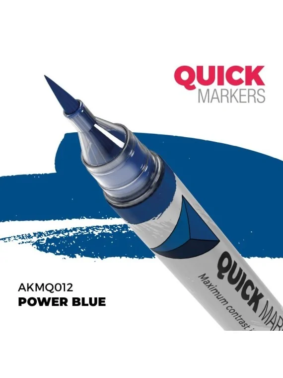 Power Blue: Quick Markers (AKMQ012) de AK Interactive en Quick Markers | La Cueva Roja
