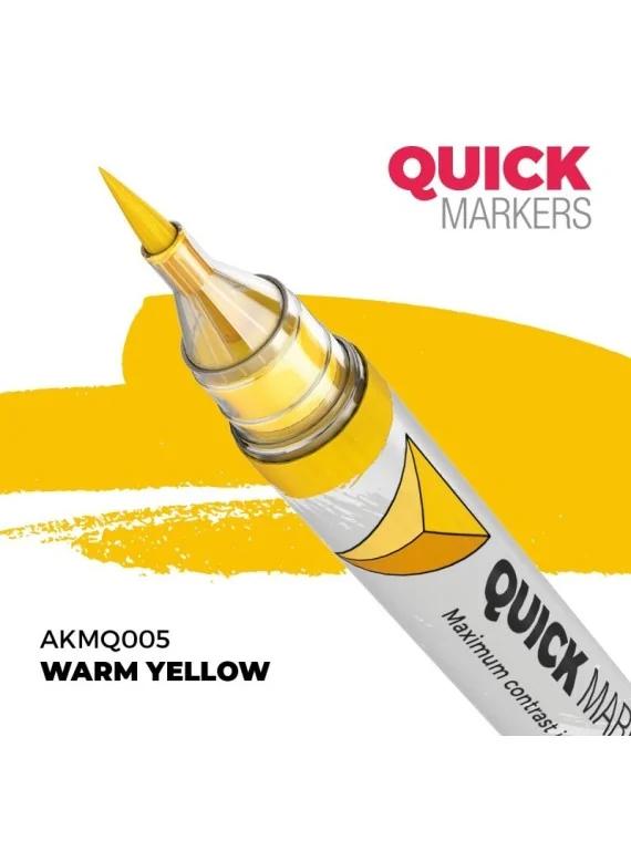 Warm Yellow: Quick Markers (AKMQ005) de AK Interactive en Quick Markers | La Cueva Roja