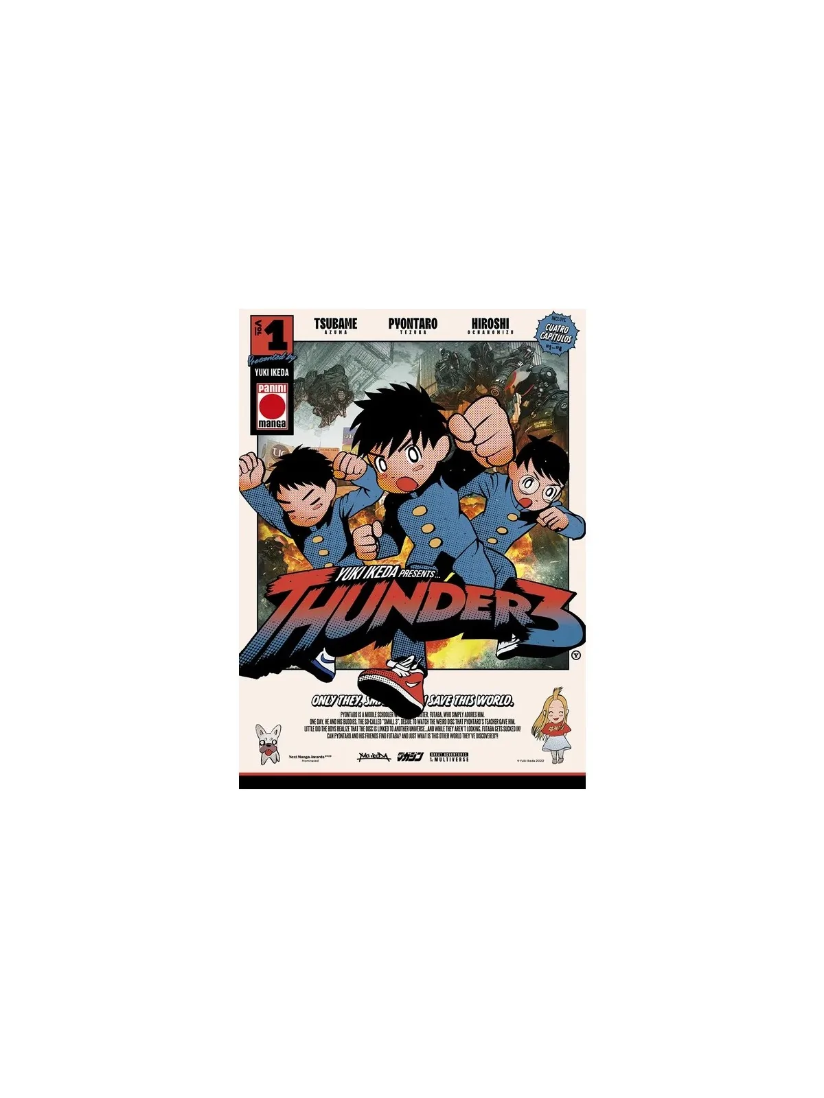 Thunder 3 01 + Adhesivo de PANINI en Mangas | La Cueva Roja