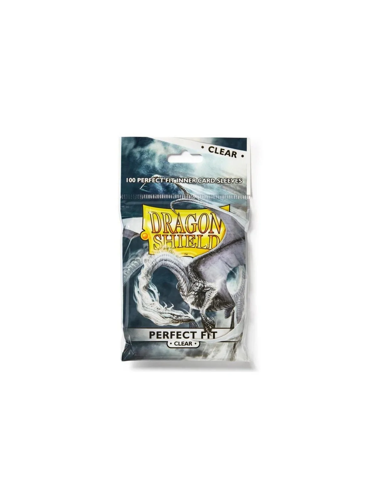 Dragon Shield: Standard Perfect Fit Sleeves Clear (100) de Dragon Shield en Fundas | La Cueva Roja